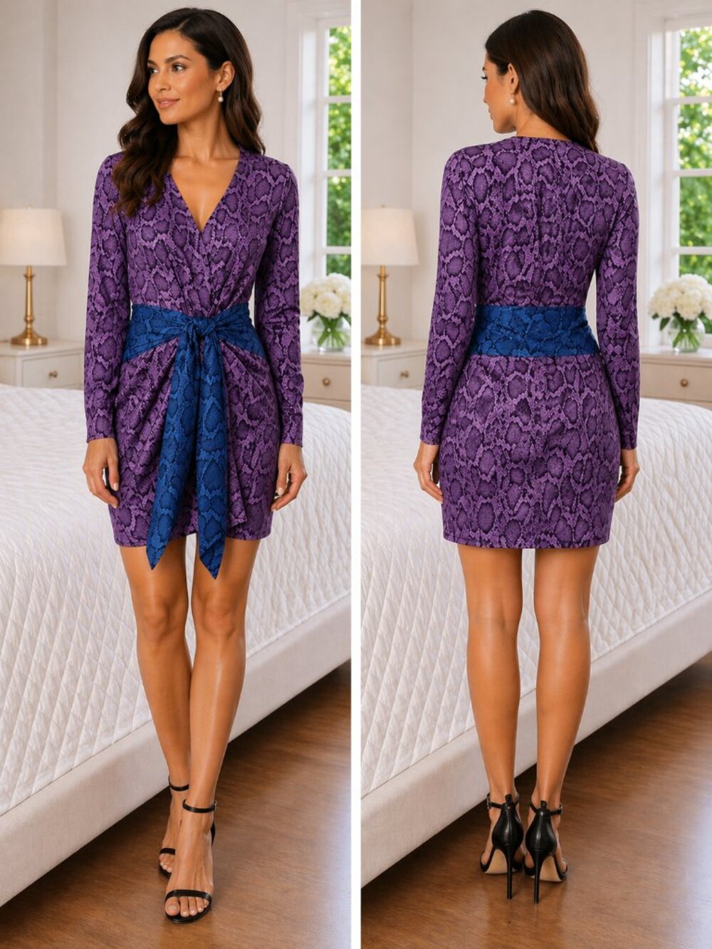 DELFI Collective Jac Purple Snake Dress $398